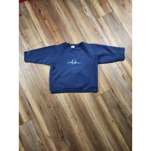 VINTAGE YOUTH GUESS AMERICA CREWNECK PREPPY CASUAL ATHLEISURE - Picture 1 of 4